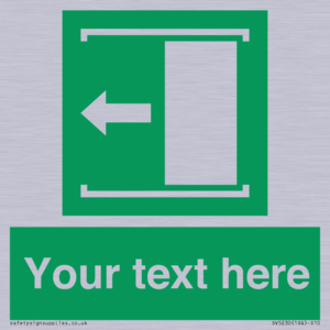 Custom Slide to Open Sign